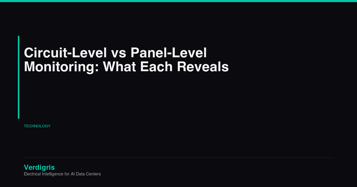 Comparison of panel-level aggregated monitoring versus circuit-level individual breaker monitoring